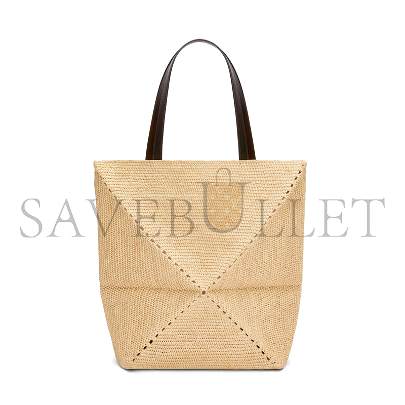 L0ew* xl puzzle fold tote in raffia b779q18x18 (42*41*18cm)
